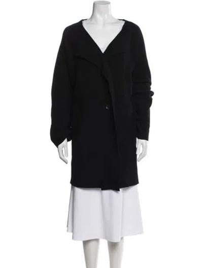 Pre-owned Oska Virgin Wool Coat In Black