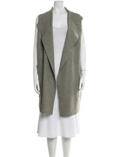 Pre-owned Oska Virgin Wool Coat In Green