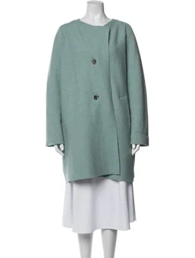 Pre-owned Oska Virgin Wool Coat In Green