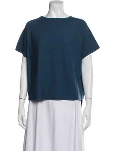 Pre-owned Oska Virgin Wool Crew Neck Sweater In Blue