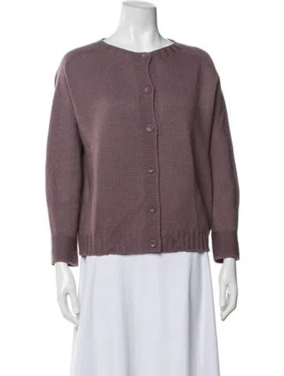 Pre-owned Oska Virgin Wool Crew Neck Sweater In Purple