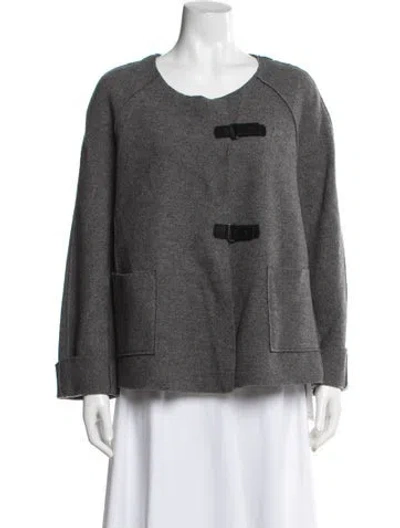 Pre-owned Oska Virgin Wool Jacket In Grey