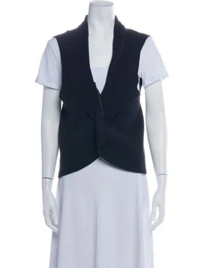 Pre-owned Oska Virgin Wool Vest In Black