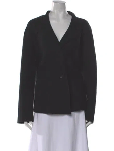 Pre-owned Oska Virgin Wool V-neck Sweater In Gray