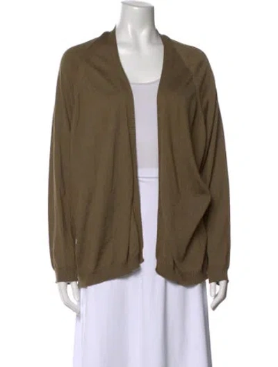 Pre-owned Oska V-neck Sweater In Green