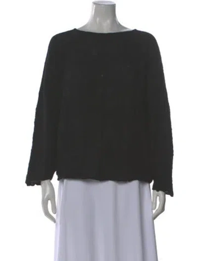 Pre-owned Oska Wool Bateau Neckline Sweater In Gray