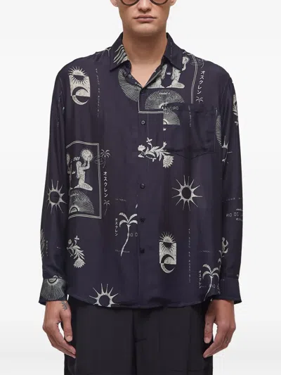 Osklen 1989-print Shirt In Black