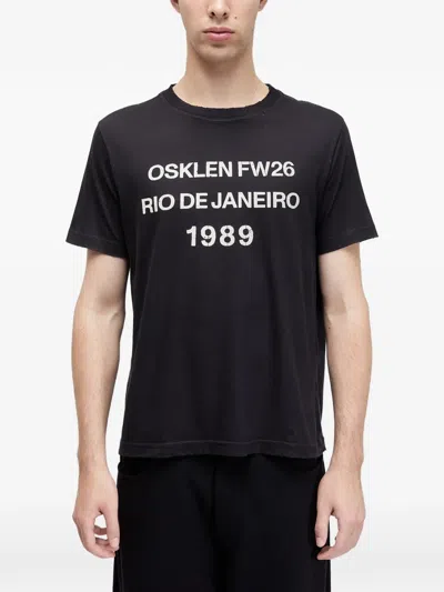 Osklen 1989 T-shirt In Black