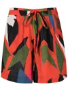 Osklen Abacaxi Graphic-print Shorts In Multicolour