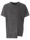 Osklen Acid-wash Asymmetric T-shirt In Black