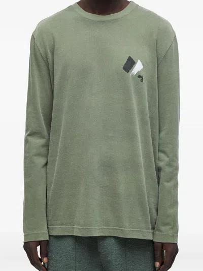 Osklen Ag Long-sleeve T-shirt In Green
