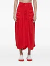 Osklen Ampla Drawstring Trousers In Red