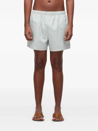 Osklen Aquaone Riders Ripstop Swim Shorts In White