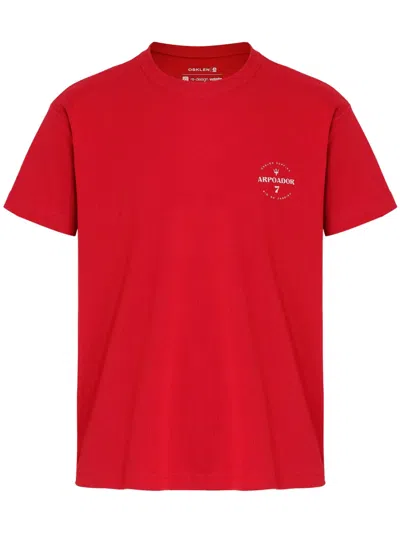 Osklen Arpoador Logo T-shirt In Red