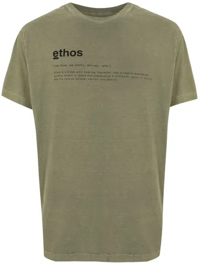 Osklen Asymmetric Cotton T-shirt In Green