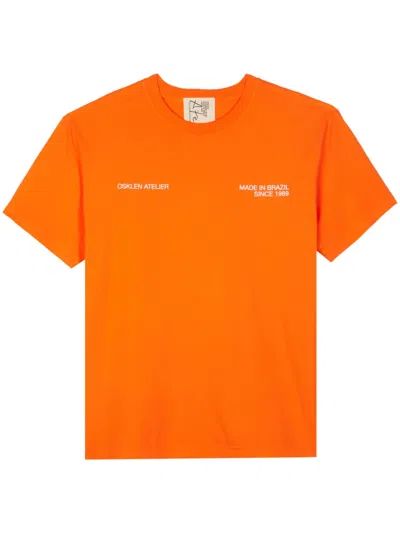 Osklen Atelier Since 1989 T-shirt In Orange