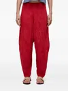 Osklen Balloon Wrinkle-effect Trousers In Red