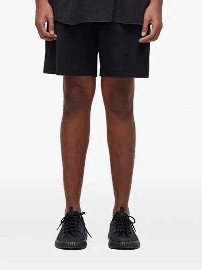 Osklen Basic Ribbed Bermuda Shorts In Black