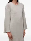 Osklen Bell-sleeve Knit Dress In Gray