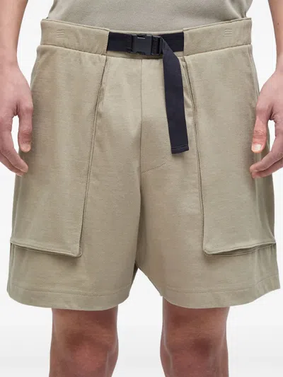 Osklen Belted Pocket Shorts In Neutral