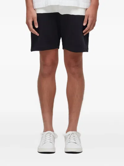 Osklen Bicolor Drawstring-fastening Shorts In Black