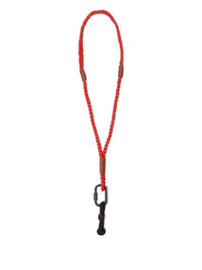 Osklen Braided Carabiner Keyring In Multi