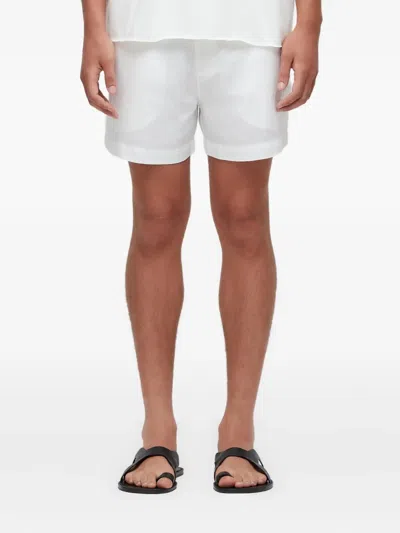 Osklen Britt Shorts Aus Leinen Mit Knopfverschluss In White