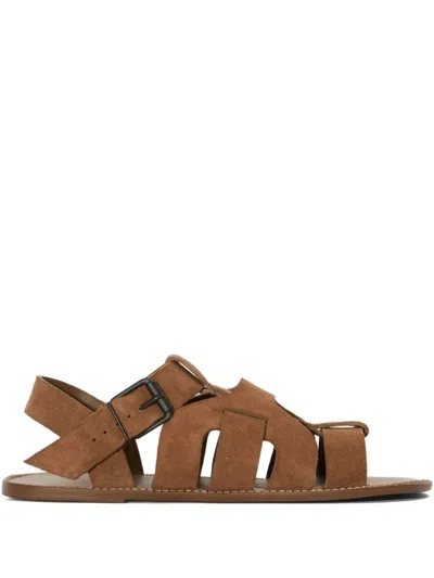 Osklen Buckle-fastening Strappy Sandals In Brown