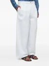 Osklen Button-fastening Wide-leg Trousers In White