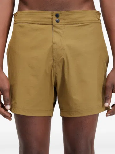 Osklen Buttoned Swim Shorts In Brown