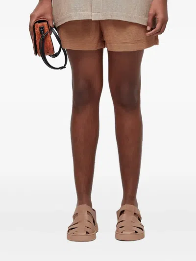 Osklen Caiçara Drawstring Shorts In Brown