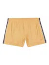 Osklen California Stripes Swim Shorts In Yellow