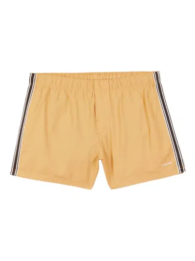 Osklen California Stripes Swim Shorts In Yellow