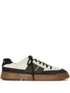 Osklen Canvas Panelled Sneakers In Neutral