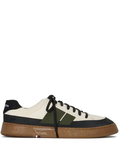 Osklen Canvas Panelled Sneakers In Neutral