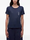 Osklen Casa Da Ancora Linen T-shirt In Blue