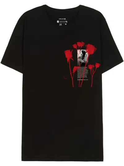 Osklen City Rose T-shirt In Black