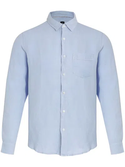 Osklen Classic Linen Shirt In Blue