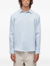 Osklen Classic Linen Shirt In Blue