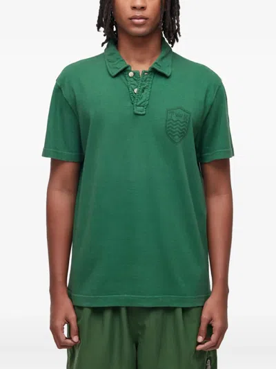 Osklen Color Stone Embroidered Polo Shirt In Green