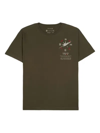 Osklen Compass-print T-shirt In Green