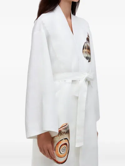 Osklen Concha ベルテッド ドレス In White