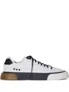 Osklen Contrasting-sole Lace-up Sneakers In White