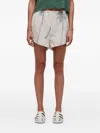 Osklen Coqueiro Palm-tree Mesh Mini Shorts In Gray