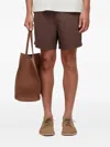 Osklen Cotton Bermuda Shorts In Brown