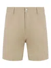Osklen Cotton Bermuda Shorts In Neutral