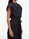 Osklen Cotton Cap-sleeve Jumpsuit In Blue