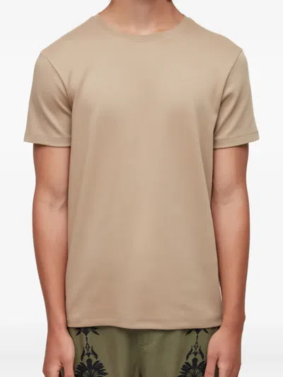 Osklen Cotton Crew-neck T-shirt In Brown