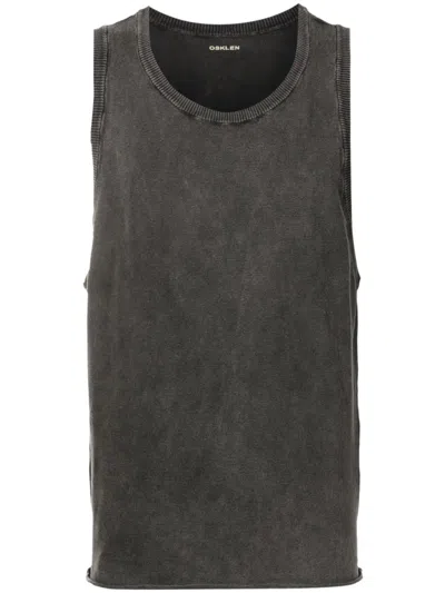 Osklen Cotton Jersey Tank Top In Gray