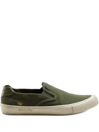 Osklen Slip-on-sneakers Aus Baumwolle In Green